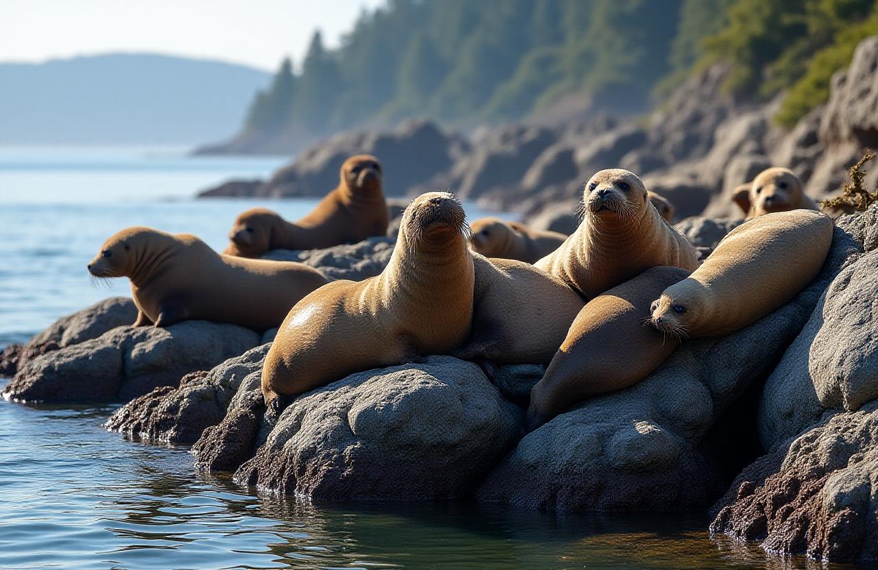 Harbor seals and coastal wildlife viewing in Victoria