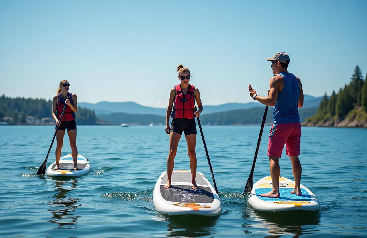 Paddleboard lessons with certified instructor in Victoria